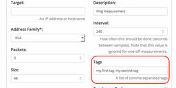 RIPE Atlas Measurement Tagging