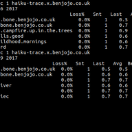 Traceroute Haikus