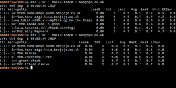 Traceroute Haikus