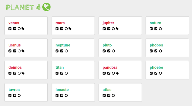 Test instances swarm dashboard