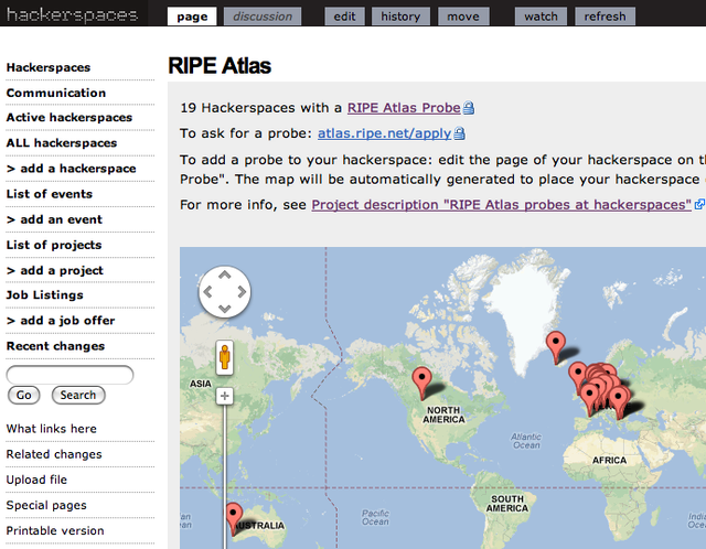 hackerspaces probes