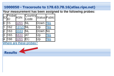 RIPE Atlas UDM Results - location