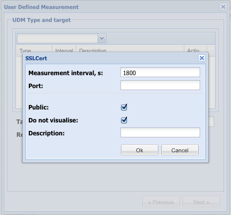 RIPE Atlas UDM screen for SSL Cert