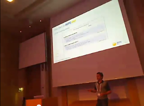 Live Demo at RIPE63